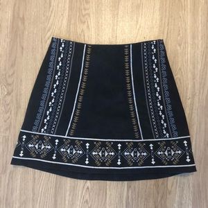 Embroidered A&F miniskirt